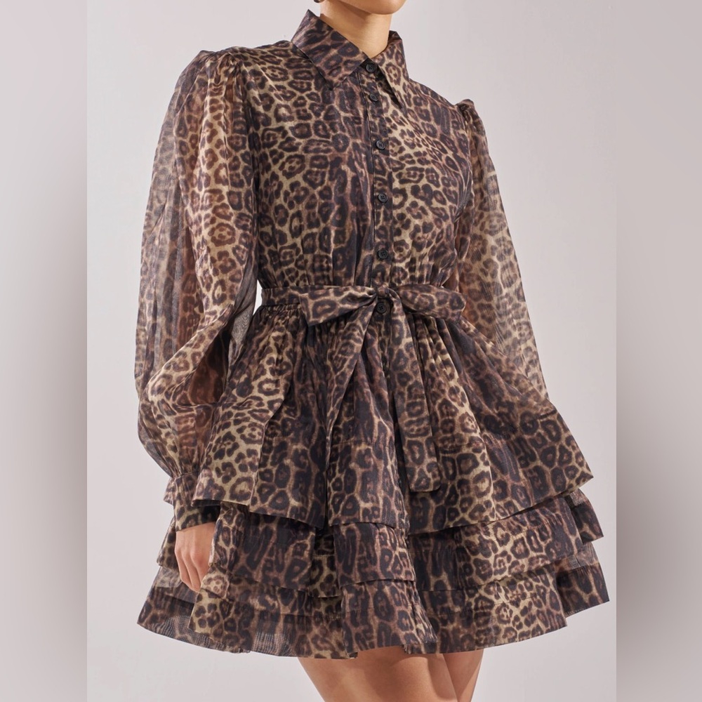 Belle of California Leopard flowy dress